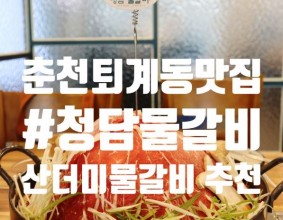 춘천 퇴계동맛집 ㅣ 청담물갈비 춘천퇴계점, 산더미물갈비 필수 점심 특선도 있어요