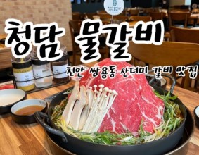 천안 나사렛대맛집 쌍용동 산더미 청담물갈비