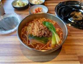 부천시청 점심 식당 청담물갈비 우육탕면 즐기고왔어요