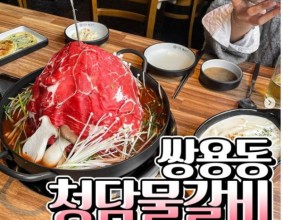 산더미물갈비 맛집이 천안에 상륙!! #쌍용동 #청담물갈비